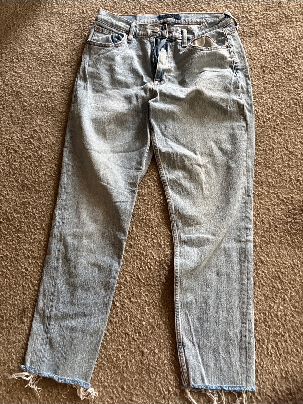 Light Blue Slim Straight Jeans